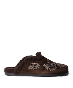 Mule Bohemian dames clogs bruin
