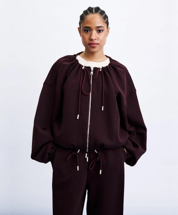 Dames vest bordeaux