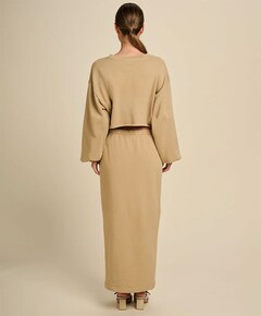Dames jurk beige