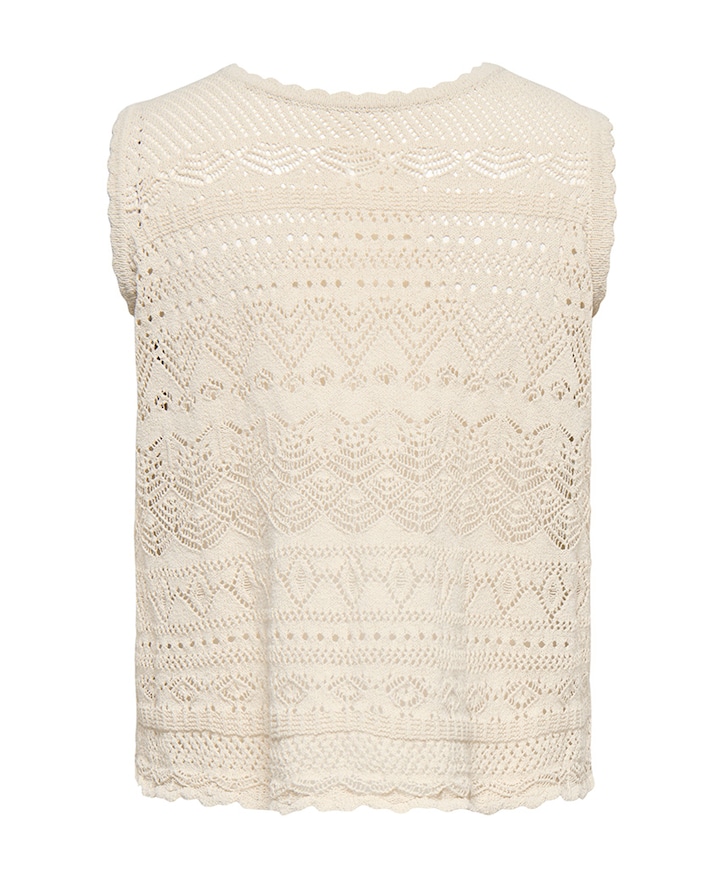 Dames top ecru
