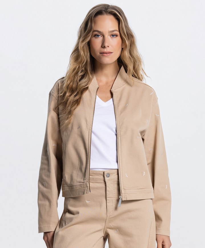 Dames jas beige