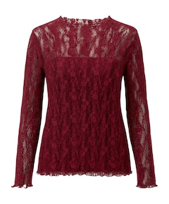 Dames top bordeaux