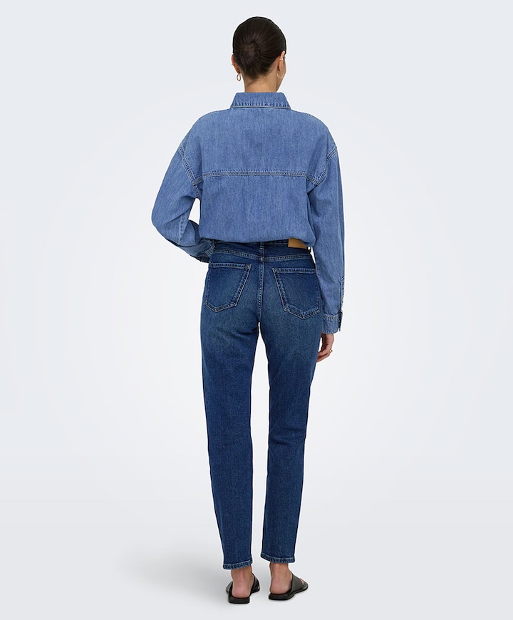 Dames blouse blauw
