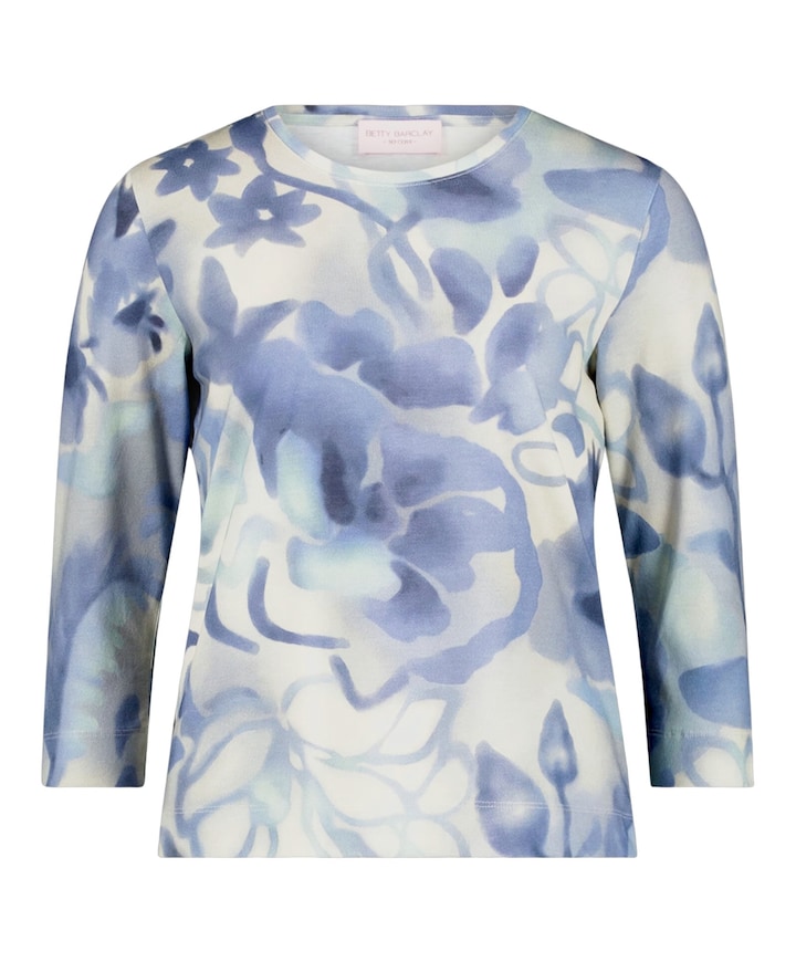 Dames longsleeve blauw