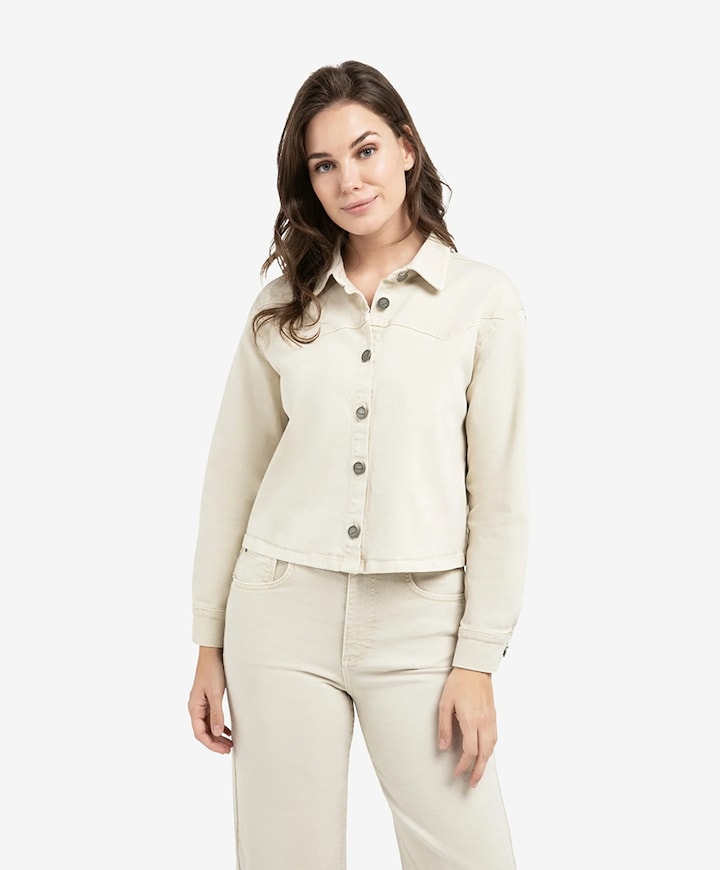 Dames spijkerjas  beige