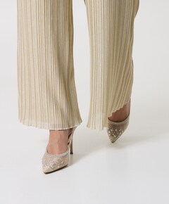 Encaged  dames pumps ecru