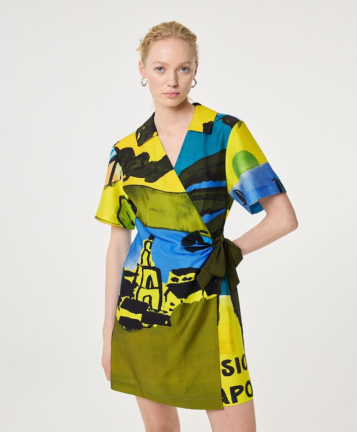 Dames jurk multicolor