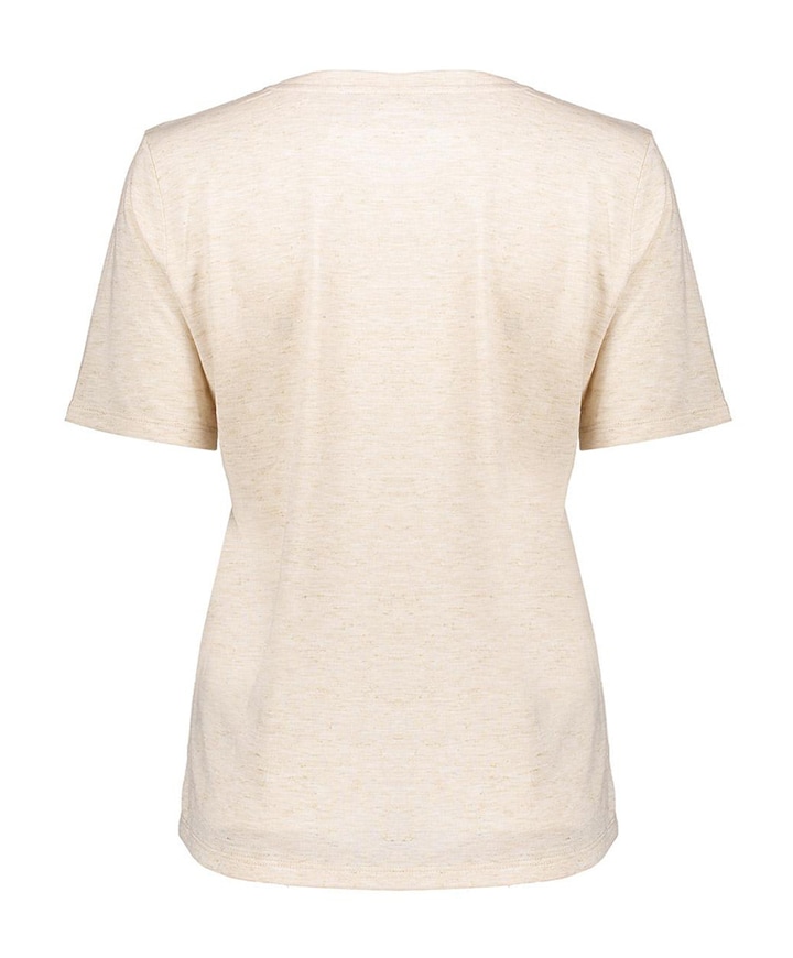 Dames t-shirt beige