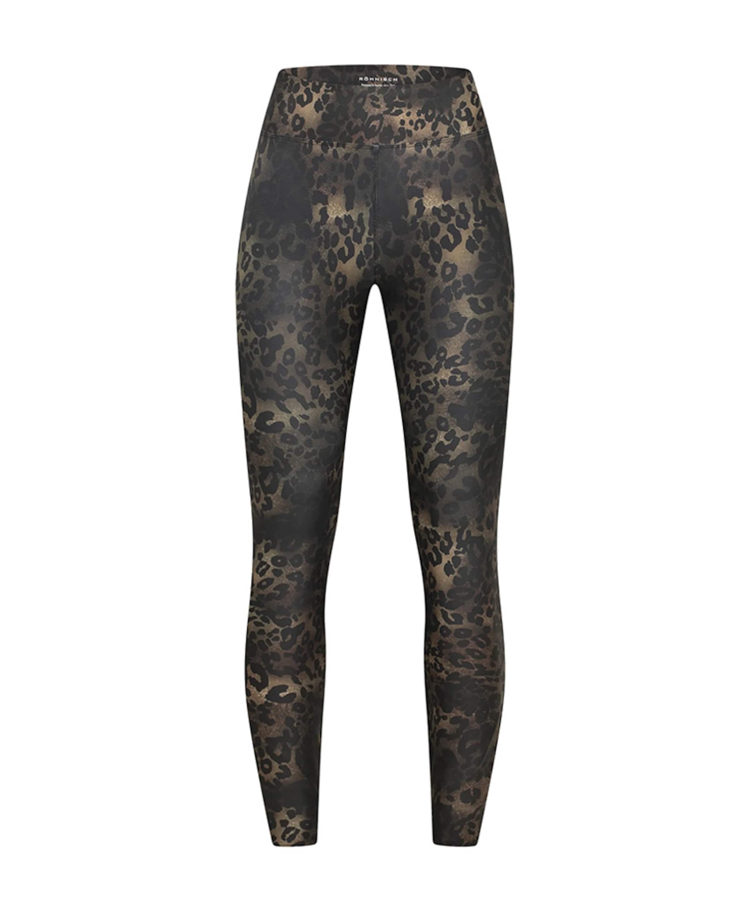 Printed High Waist tight bruin