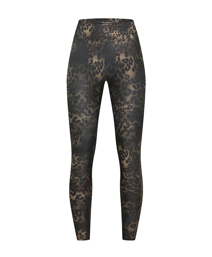 Printed High Waist tight bruin
