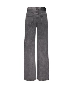 Attitude Wide Leg Glitter meisjes jeans grijs