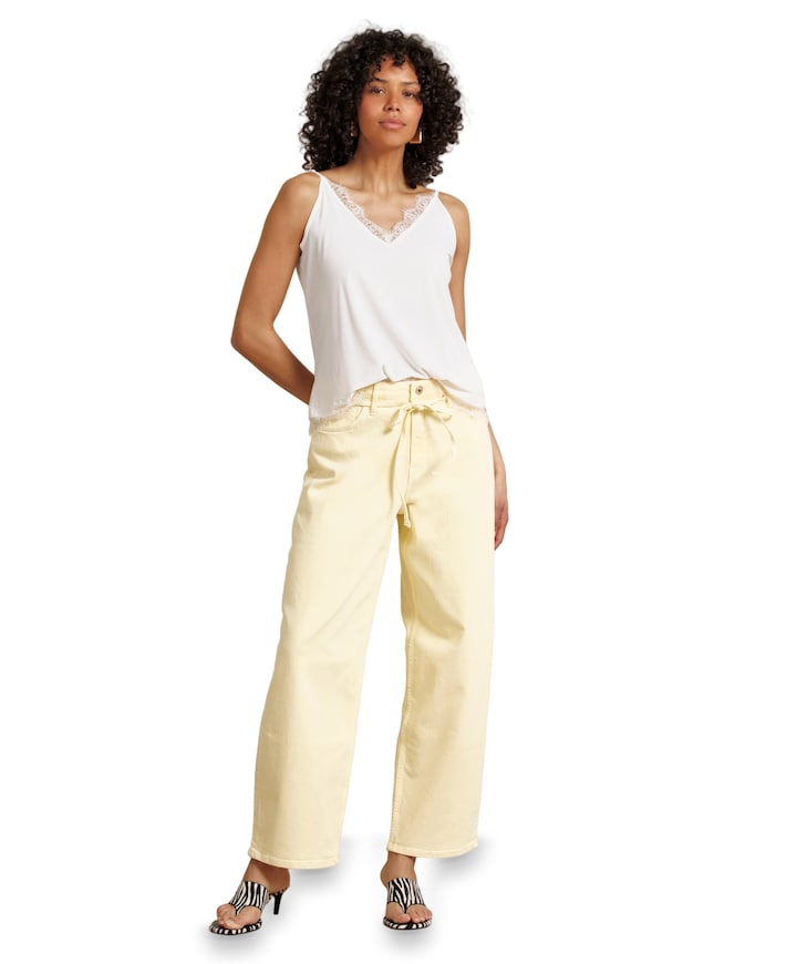 Babet denim trousers dames jeans geel