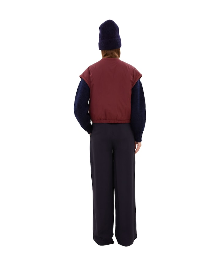Dames gilet bordeaux