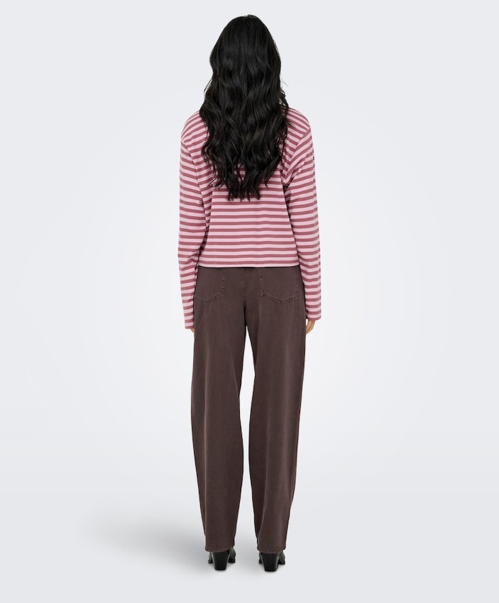 Dames longsleeve roze