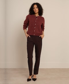 Dames vest bruin