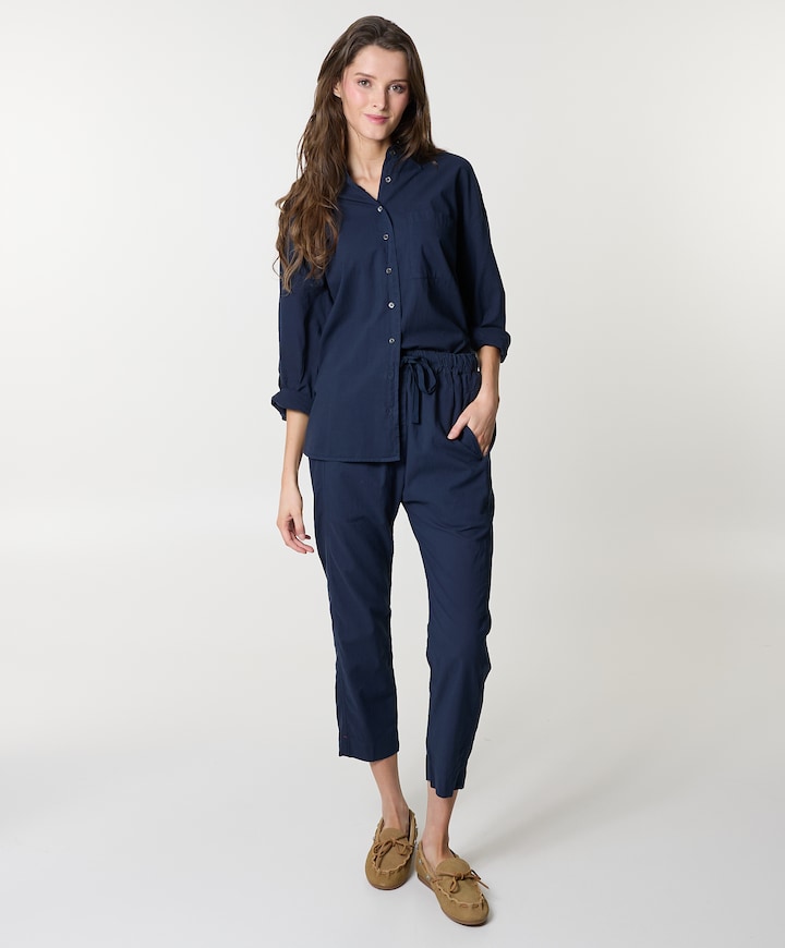Draper dames broek blauw
