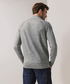 Trui met rits grijs