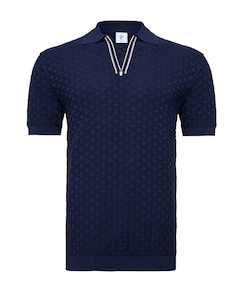 Heren polo blauw