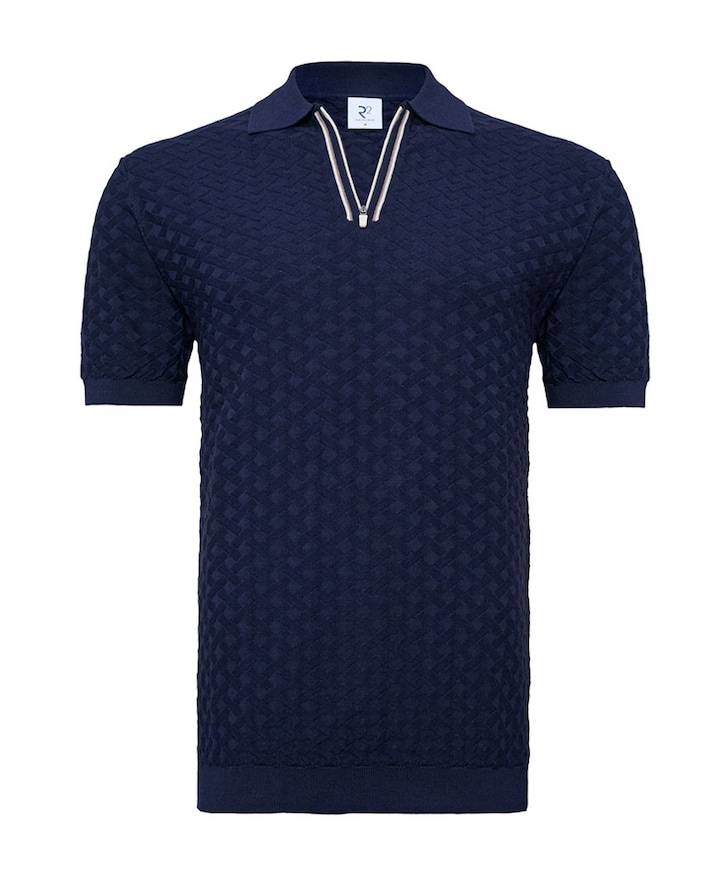 Heren polo blauw