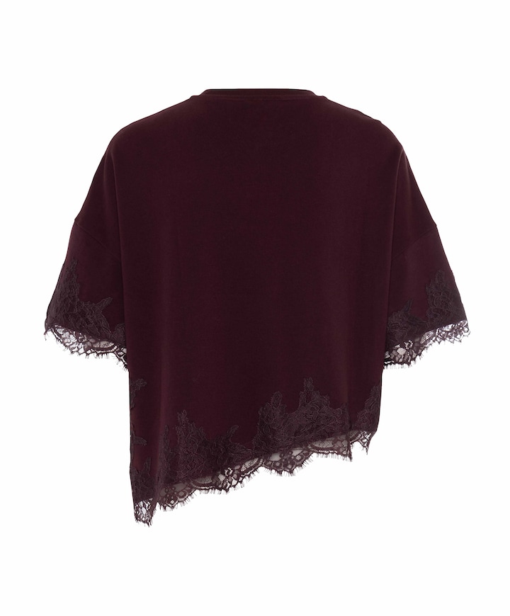Dames top bordeaux