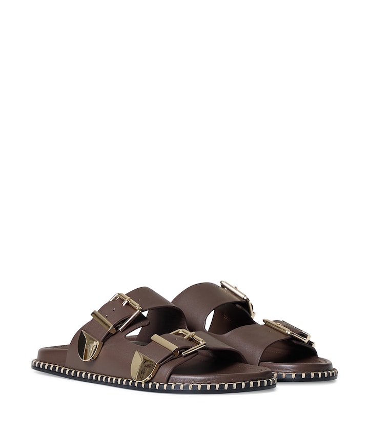 dames slippers bruin