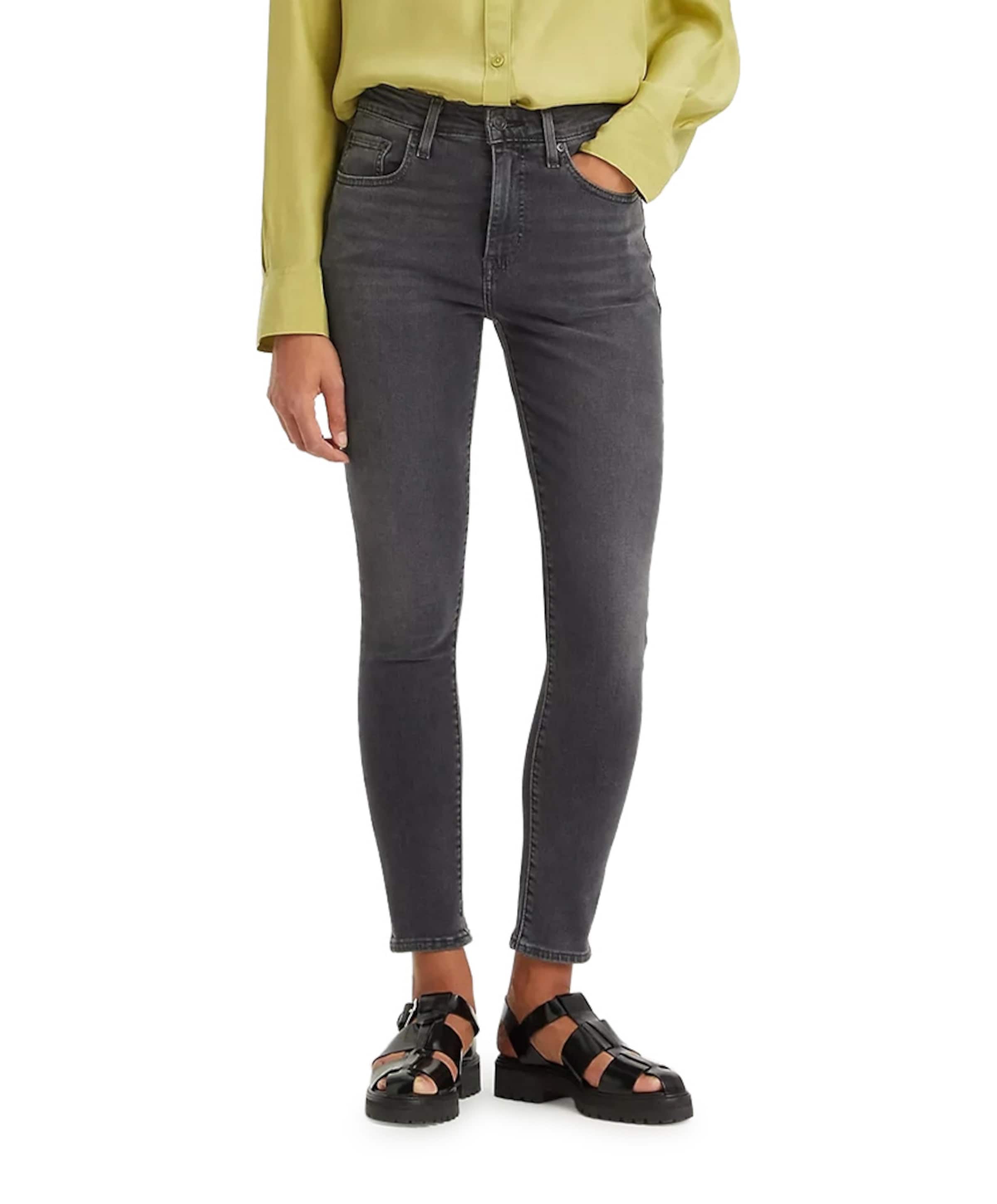 721 High rise skinny dames jeans grijs