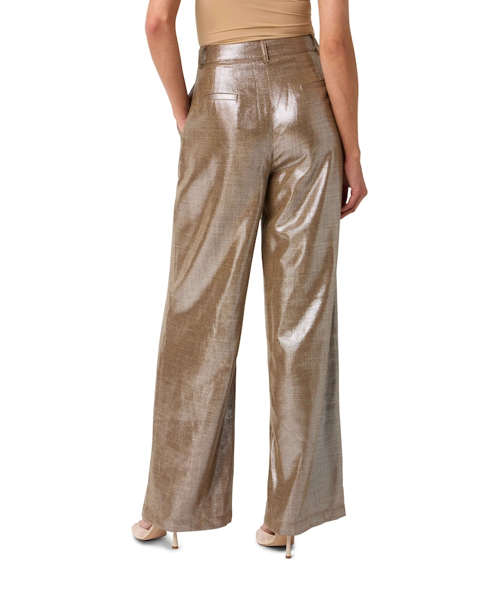 Pessey Shimmery dames broek goud