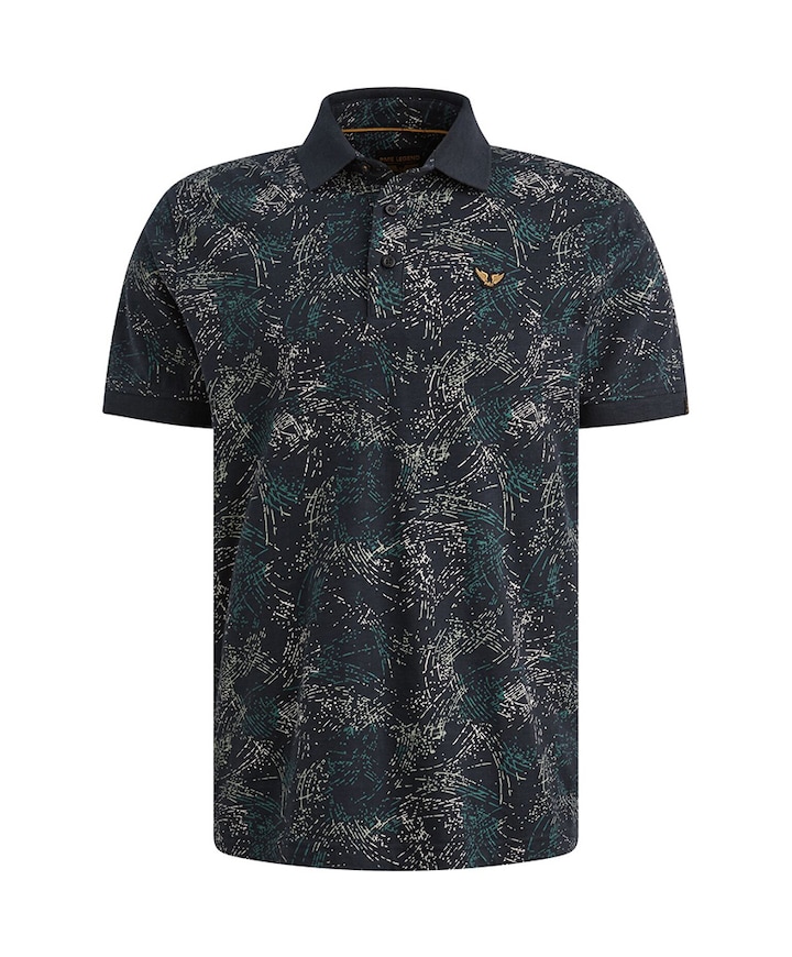 Heren polo blauw
