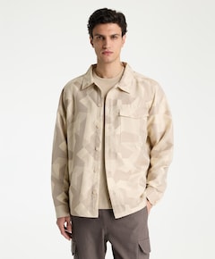 Heren overshirt beige