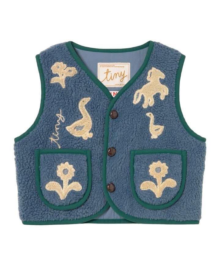 Uniseks gilet  blauw