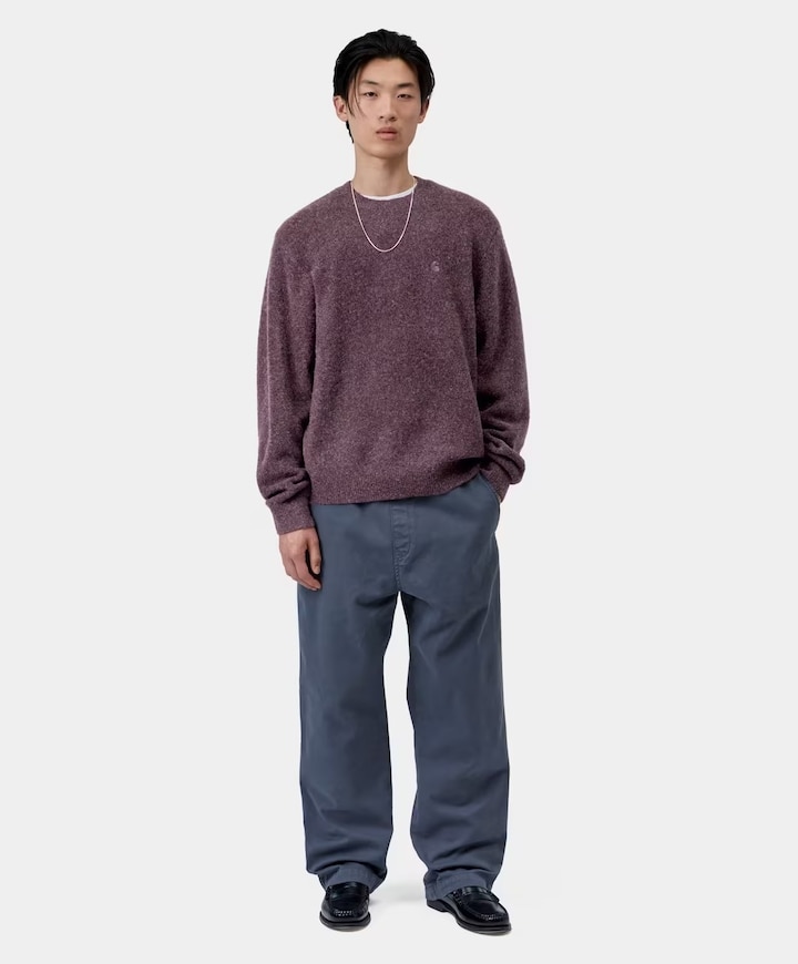 Heren sweater paars