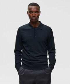Heren polo blauw
