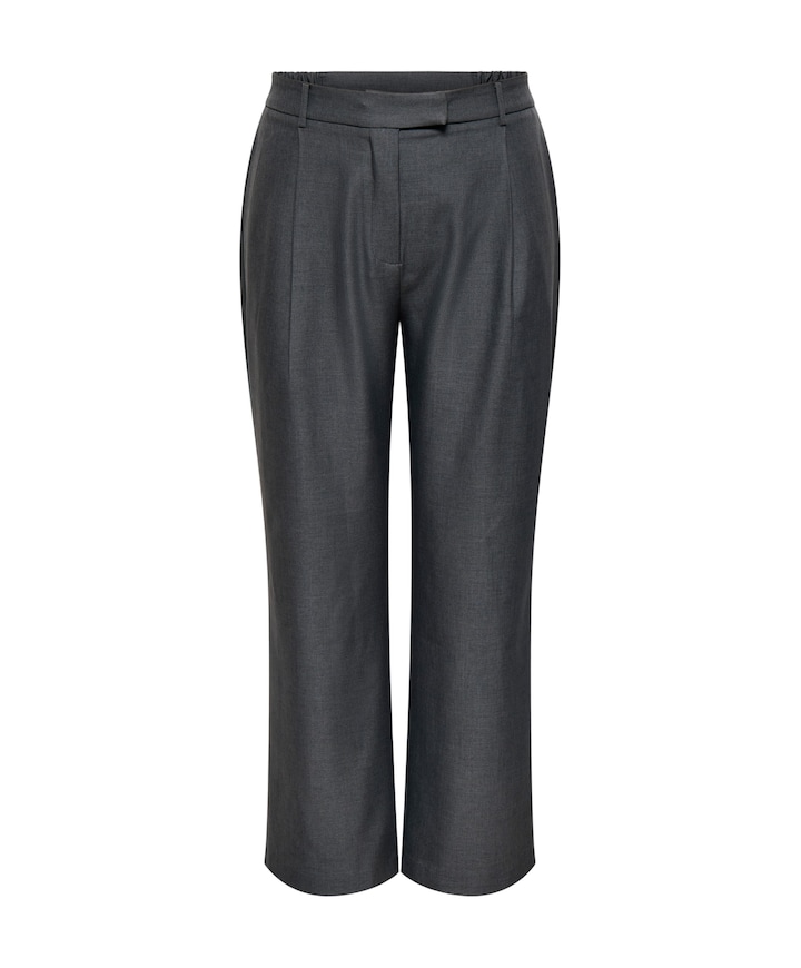 CARLINDA HW STR MEL TLR dames broek grijs