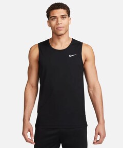 Heren singlet zwart