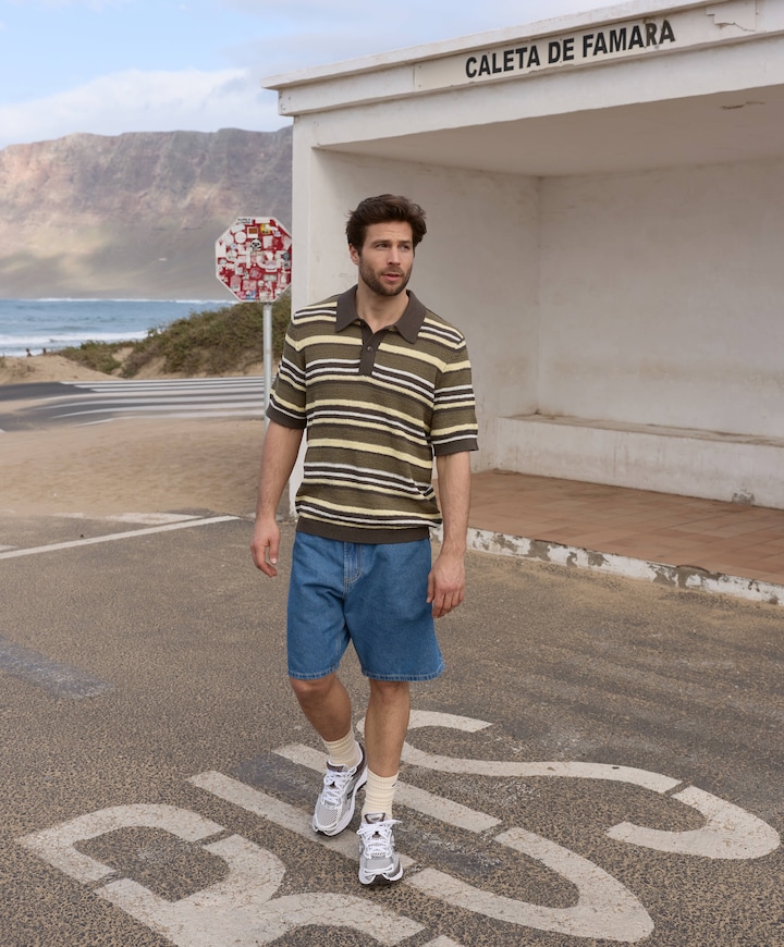 Emerson Denim Short heren korte broek blauw