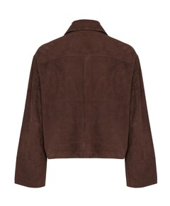 Dames leren jas bruin