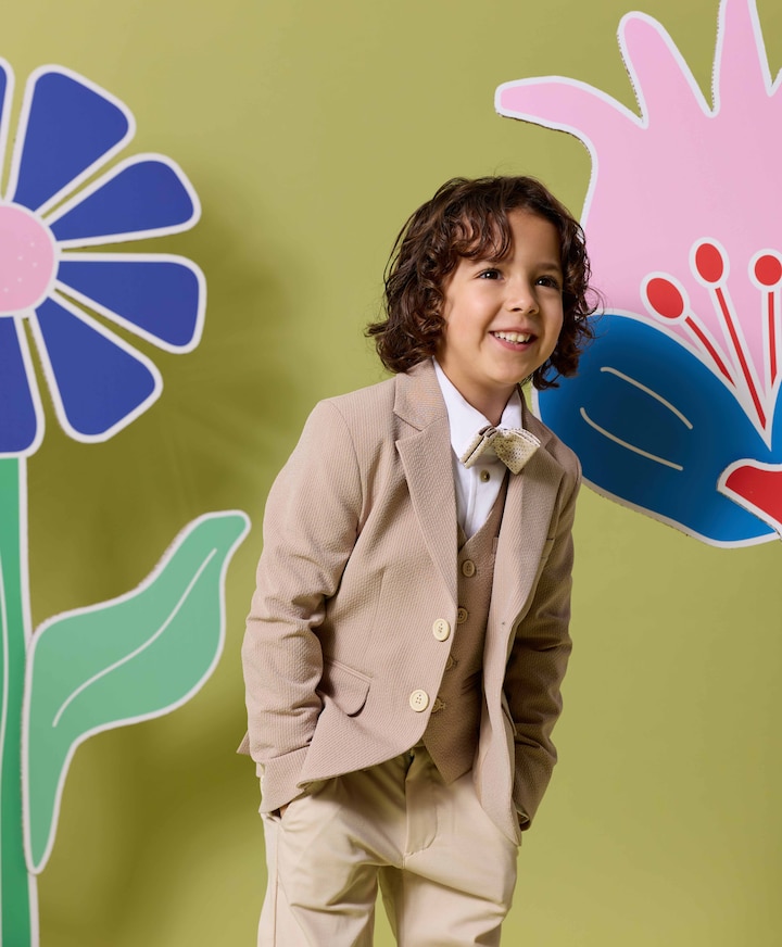 Jongens colbert bruin