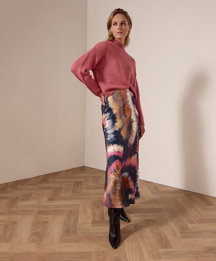 Dames rok multicolor