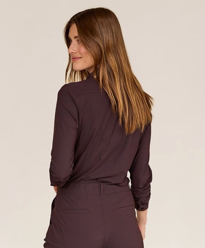 Dames blouse bruin