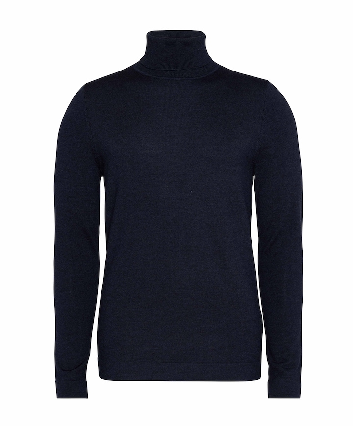 Heren coltrui blauw