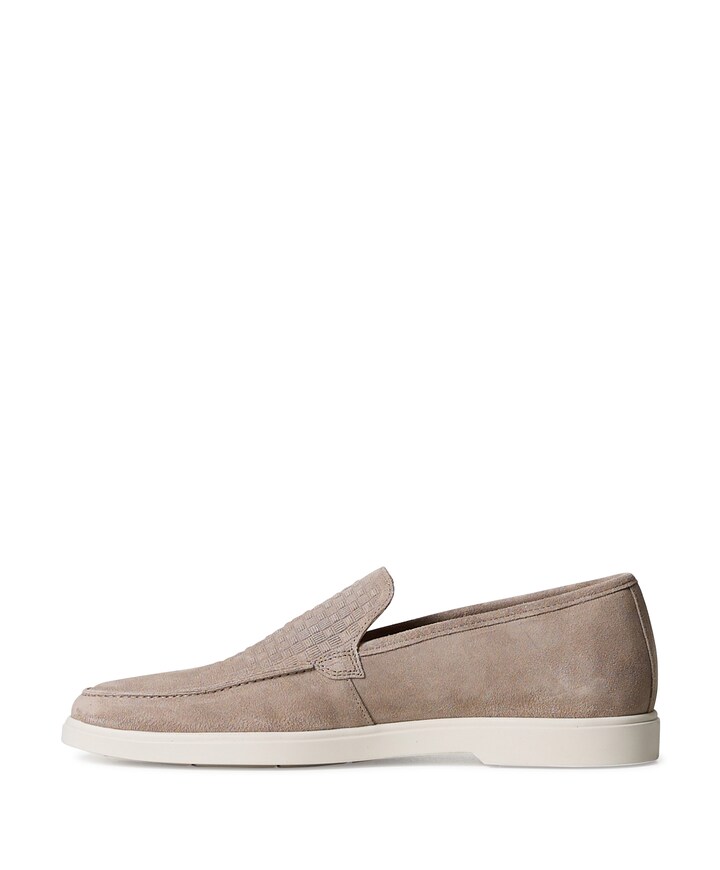 Simon blocks heren moccasins beige