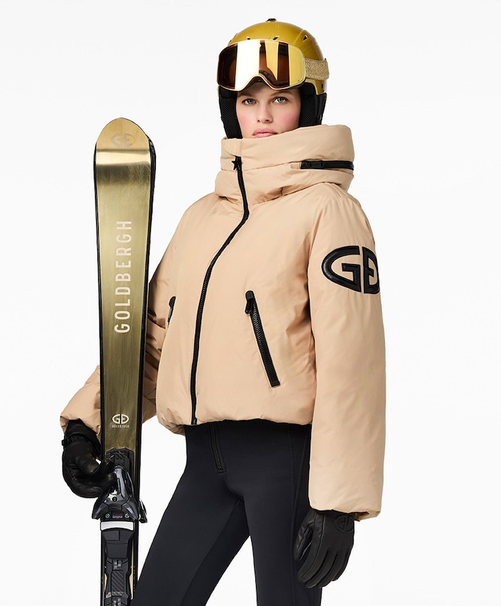 Dames ski-jas beige