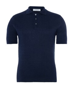 Heren polo blauw