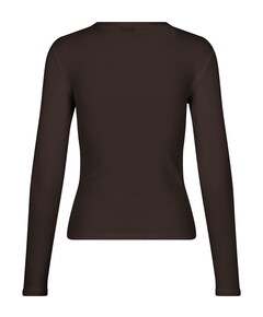 Dames longsleeve bruin