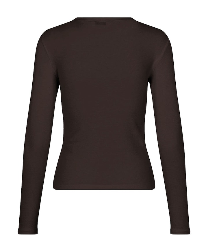Dames longsleeve bruin
