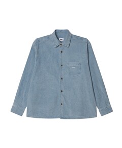 Obey Buckley Corduroy Woven overshirt blauw