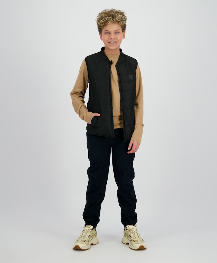 Jongens bodywarmer zwart