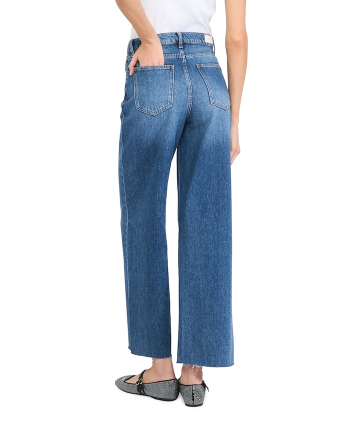 Bone Wide Leg L.W. jeans blauw