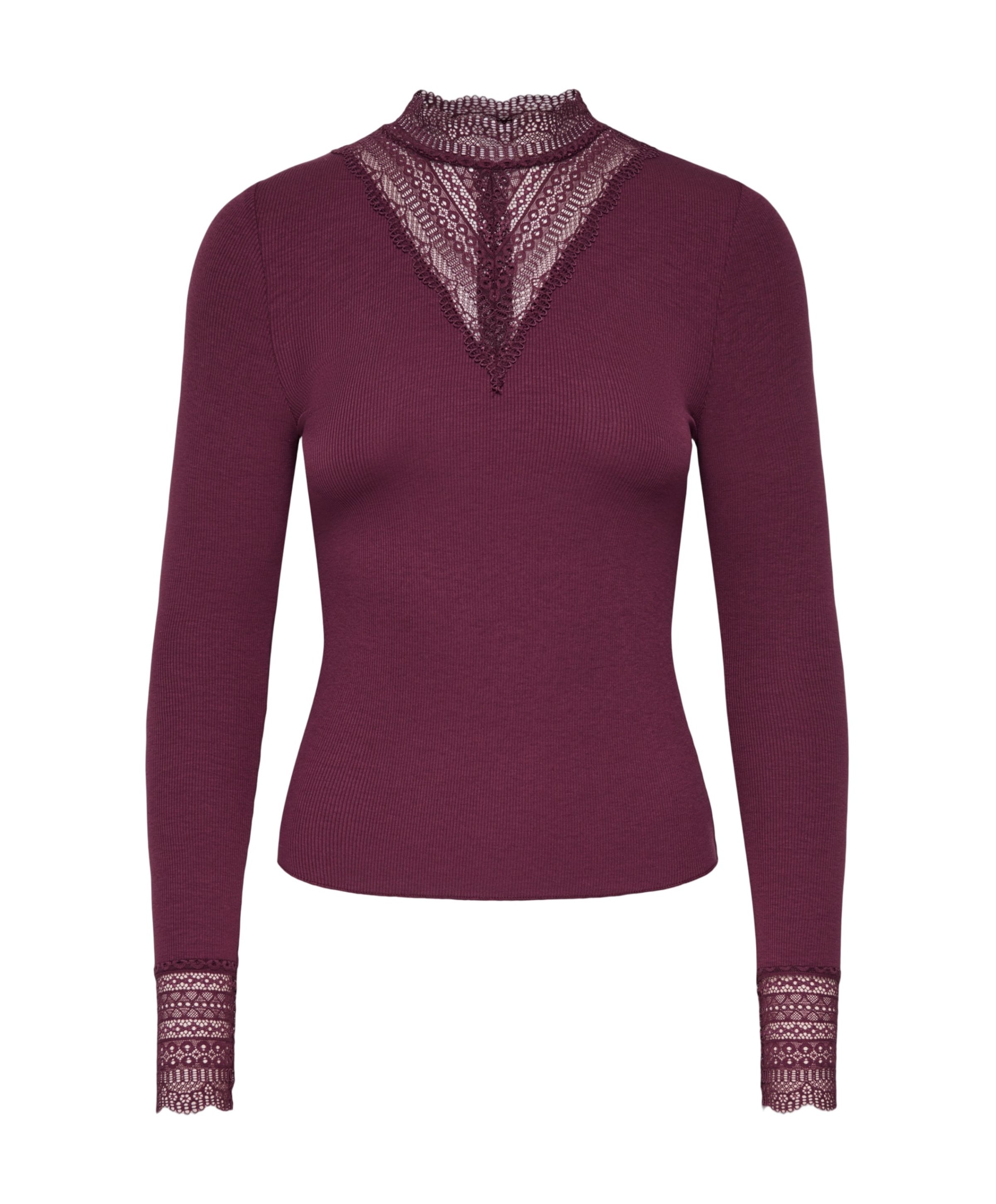 Dames longsleeve rood