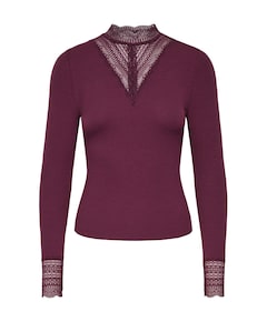 Dames longsleeve rood